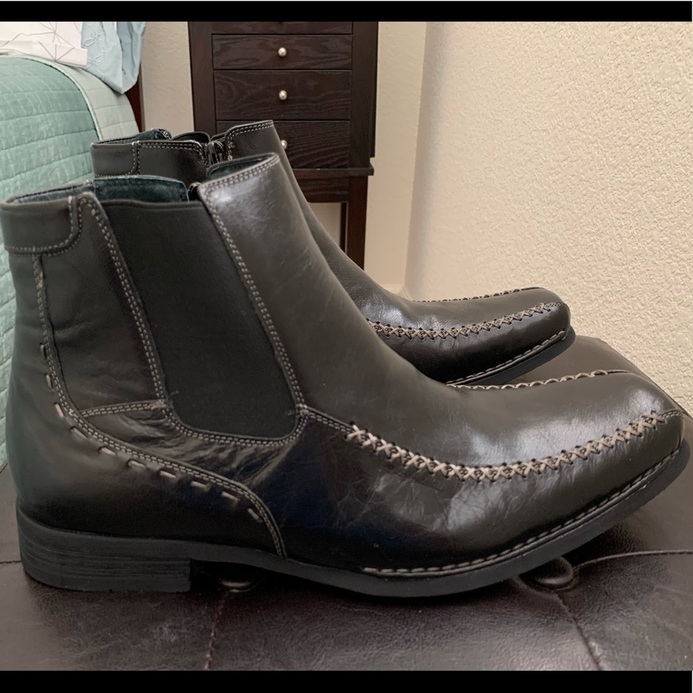 Steve Madden Loadyr Black Leather Brand new